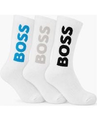BOSS - Boss 3 Pack Sport Socks - Lyst