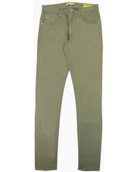 Versace - Jeans Vj 5 Pocket Stretch Slim Fit Jean Khaki - Lyst