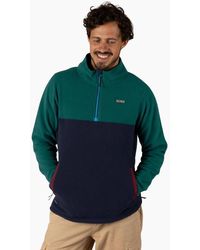 Saltrock - Theo Block Micro Half Zip Fleece - Lyst