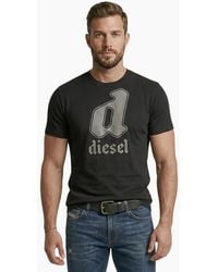 DIESEL - T Shirts T-Diegor-K59 Graphic Logo - Lyst