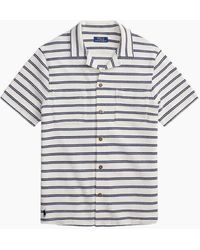 Polo Ralph Lauren - Knitted Stripe Sport Shirt 001 Pale Cream - Lyst