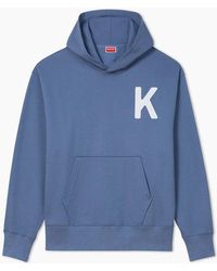 KENZO - Lucky Tiger Hoodie Avio - Lyst