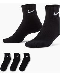 Nike - Ankle Everyday Cushioned Crew Socks 3 Pack - Lyst