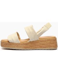 Hush Puppies - Rachel Leather Wedge Sandals - Lyst