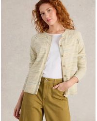 White Stuff - Lulu Spacedye Cardi Natural Multi - Lyst