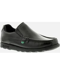 Kickers - Shoes Work School Fragma Slip 3 Am Leather Slip On Uk Size - Lyst