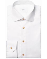 Eton - Contemporary Fit Signature Twill Effect Shirt 00 - Lyst
