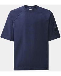 C.P. Company - 30/2 Mercerized Sleeve Lens T Shirt - Lyst