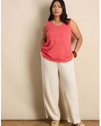 Live Unlimited London - Cotton Slub Round Neck Vest - Lyst