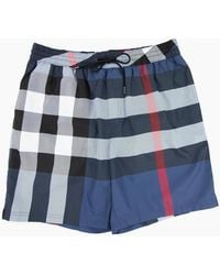 Burberry - Guildes Check Shorts - Lyst