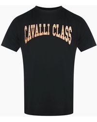 Roberto Cavalli - Cavalli Class Varsity Logo T-Shirt - Lyst