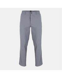 BOSS - Crigan3 D Solid Patterned Straight Trousers - Lyst