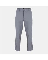 BOSS - Crigan3 D Solid Patterned Straight Trousers - Lyst