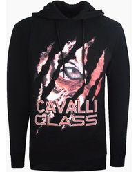 Roberto Cavalli - Cavalli Class Peeking Tiger Design Hoodie - Lyst