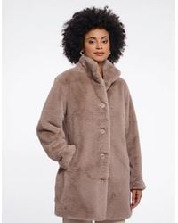 Rino & Pelle - Nonna Single Breasted Faux Fur Coat - Lyst