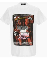 DSquared² - Deana And Dana Graphic T-Shirt - Lyst