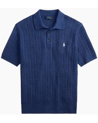 Polo Ralph Lauren - Knitted Polo 001 Rustic Heather - Lyst