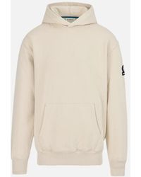 Sandbanks - Badge Logo Hoodie Stone - Lyst