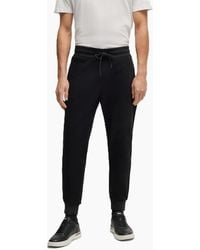 BOSS - Lamont Solid Patterned Slim Joggers - Lyst