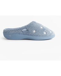 Totes - Isotoner Popcorn Terry Mule Slippers Iris Star - Lyst