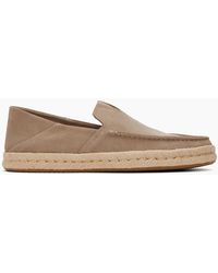 TOMS - Alonso Rope Slip On Loafer Suede Dune - Lyst