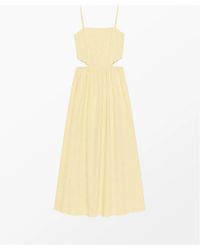 Ro&zo - Buttermilk Linen-Blend Scalloped Cut-Out Dress - Lyst