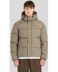 Lyle & Scott - Hooded Puffer Jacket - Lyst