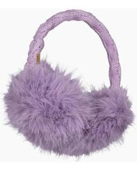 Barts - Faux Fur Cable Knit Earmuffs - Lyst