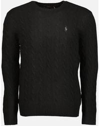 Ralph Lauren - Cable-Knit Wool/Cashmer Jumper - Lyst