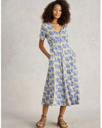 White Stuff - Megan Jersey Dress Regular Print - Lyst