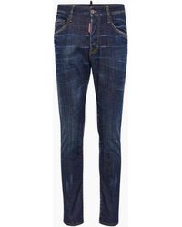 DSquared² - Dark Clean Wash Skater Jeans - Lyst
