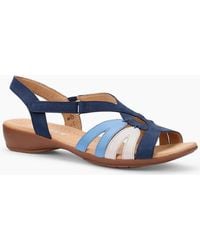 Hotter - Flare Wide Fit Sandals - Lyst
