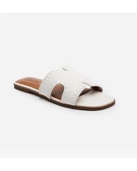 Where's That From - Flat Open Toe Slides - Lyst