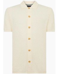 Remus Uomo - Knitted Polo 58868 90 Stone - Lyst