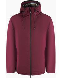 Aquascutum - Activehellid Parka Cordovan Burgundy Parka Jacket - Lyst