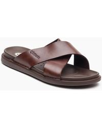 Base London - London Drift Leather Sandals - Lyst