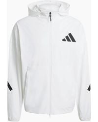 adidas - Z.N.E. Hooded Neck Long Sleeve Athletic Top - Lyst
