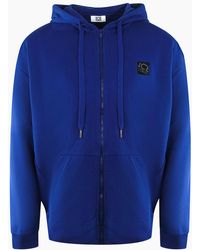 Iceberg - Ice Small Block Logo Zip-Up Hoodie - Lyst