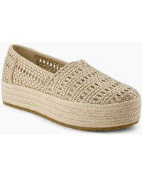 TOMS - Valencia Textile Champagne Shoes - Lyst