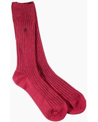 Swole Panda - Burgundy Boot Socks - Lyst