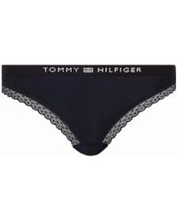 Tommy Hilfiger - Th Tonal Logo Lace Bikini Brief - Lyst