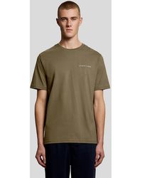 Lyle & Scott - Script Logo Cotton Crew Neck T-Shirt - Lyst
