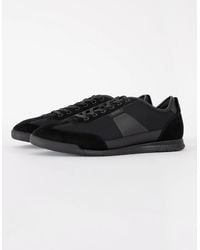 BOSS - Boss Nitan Mixed Material Trainers With Ridged Outsole - Lyst