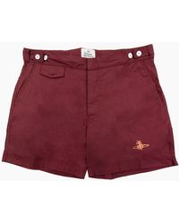 Vivienne Westwood - Orb Embroidered Logo Shorts Wine - Lyst