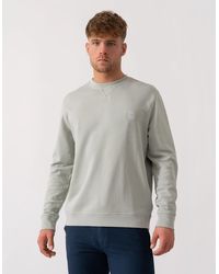 BOSS - Boss Westart Crew Neck Sweatshirt With Logo Patch - Lyst