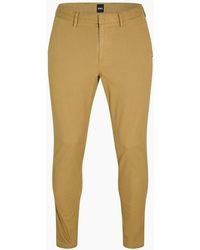 BOSS - Kaito3 D Solid Patterned Slim Chinos - Lyst