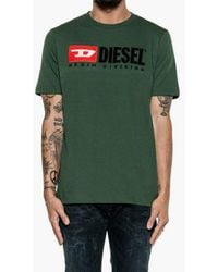 DIESEL - T Just Division T Shirt Short Sleeve Crew Neck Casual Cotton Tee - Lyst