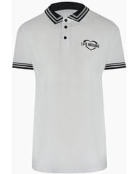 Love Moschino - Twin Tipped Collar Polo Shirt - Lyst