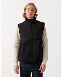BOSS - Boss Sveedy Contrast-Panel Teddy Fleece Gilet With Logo - Lyst