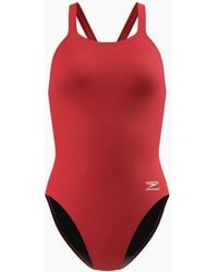 Speedo - Ladies Endurancex Leaderback Spaghetti Strap One Piece Swimsuit - Lyst